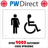 TS198 Trans Disabled Toilet White On Black Wheelchair Access