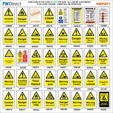 HBP001 Coshh Biological Hazard Highly Flammable LPG Harmful Gas Signs