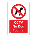 PR524 CCTV No Dog Fouling Camera Watching Spying