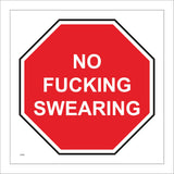 GG290 No F**king Swearing Four Letter Foul Feck Potty Mouth