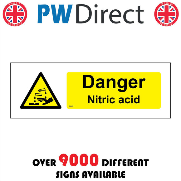 HA351 Danger Nitric Acid