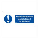 MB059 Keep Compressor Panel Closed At All Times
