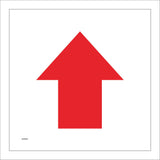WM068H North Straight Ahead Arrow Red Way Walk Ramble Hike Guide