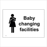 TS145 Baby Changing Facilities Black On White