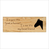 IN226 To You Its Just A Horse To Me Its My Best Friend