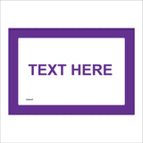 CC001G Text Here Words Choice Custom Purple White