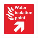 FI364 Water Isolation Point Right Up Diagonal Arrow