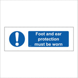MB013 Foot And Ear Protection Must Be Worn