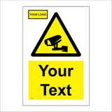 CT117 CCTV Your Text Logo Made To Order Custom