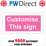 CM438 Customise White On Pink Choice Logo Symbol Name