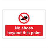 PR612 No Shoes Beyond This Point