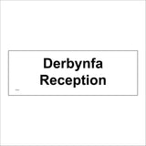 GG363 Derbynfa Reception Welsh Language Sign