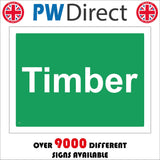 CS204 Timber Recycling Sign