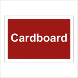 CS213 Cardboard Recycling Sign