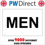 TS098 Men Toilet Black On White