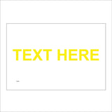 CC003J Text Words Choice Warning Design Create Custom Yellow