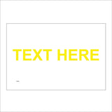 CC003J Text Words Choice Warning Design Create Custom Yellow