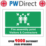FS508 Fire Assembly Point Visitors Contractors