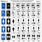 TS173 Female Ambulant Toilet Black On White