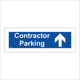 CS643 Contractor Parking Ahead Forward Arrow