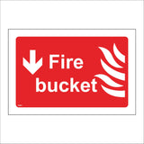 FI451 Fire Bucket Down Left Arrow