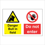 MU392 Danger Bull In Field Do Not Enter