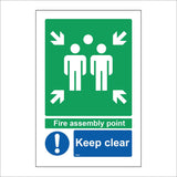 FS540 Fire Assembly Point Keep Clear
