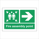 FS613 Fire Assembly Point Right Arrow