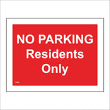 TR888 No Parking Residents Only