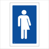 TS159 Trans Inclusive Toilet White On Blue