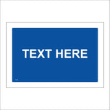 CC002B Text Here Blue White Mine Create Tailormade