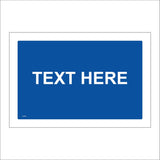 CC002B Text Here Blue White Mine Create Tailormade