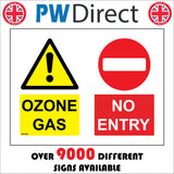 MU386 Ozone Gas No Entry