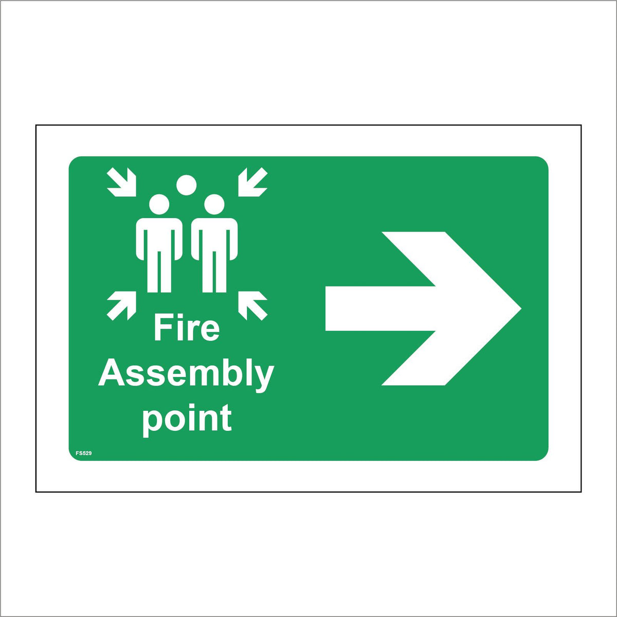 Fire Assembly Point Right Arrow – PWDirect