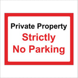 TR882 Private Property Strictly No Parking