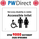 TS204 Not Every Disability Is Visible Accessible Toilet