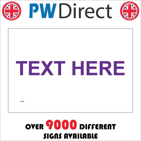 CC003G Text Words Choise Bespoke Custom Purple Quirky