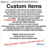 AWBP006 Custom Sign Made To Order High Voltage E-Bike Electric Vehicle