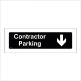 CS702 Contractor Parking Down Arrow Below South Plaque