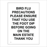 TR969 Bird Flu Precautions Use Foot Dip Before Going On Estate