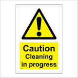 TS028 Caution Cleaning In Progress