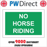 TR954 No Horse Riding