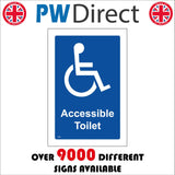 TS044 Accessible Toilet White On Blue