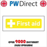 FS368 First Aid White On Yellow