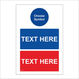 CC582 Your Text Words Blue Red