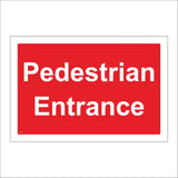 CS286 Pedestrian Entrance Sign