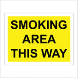 NS161 Smoking Area This Way