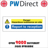 MU414 Danger Hazardous Substance On Site Report To Reception