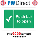 FS409 Push Bar To Open