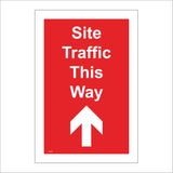 CS675 Site Traffic This Way Ahead Arrow